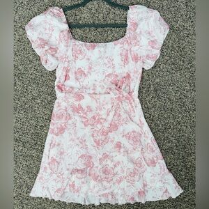 Trixxi Pink Floral Mini Dress